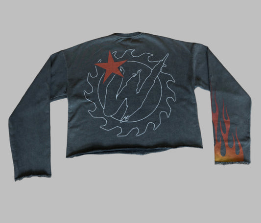 Introvert Wulf Grey Long Sleeve Tee