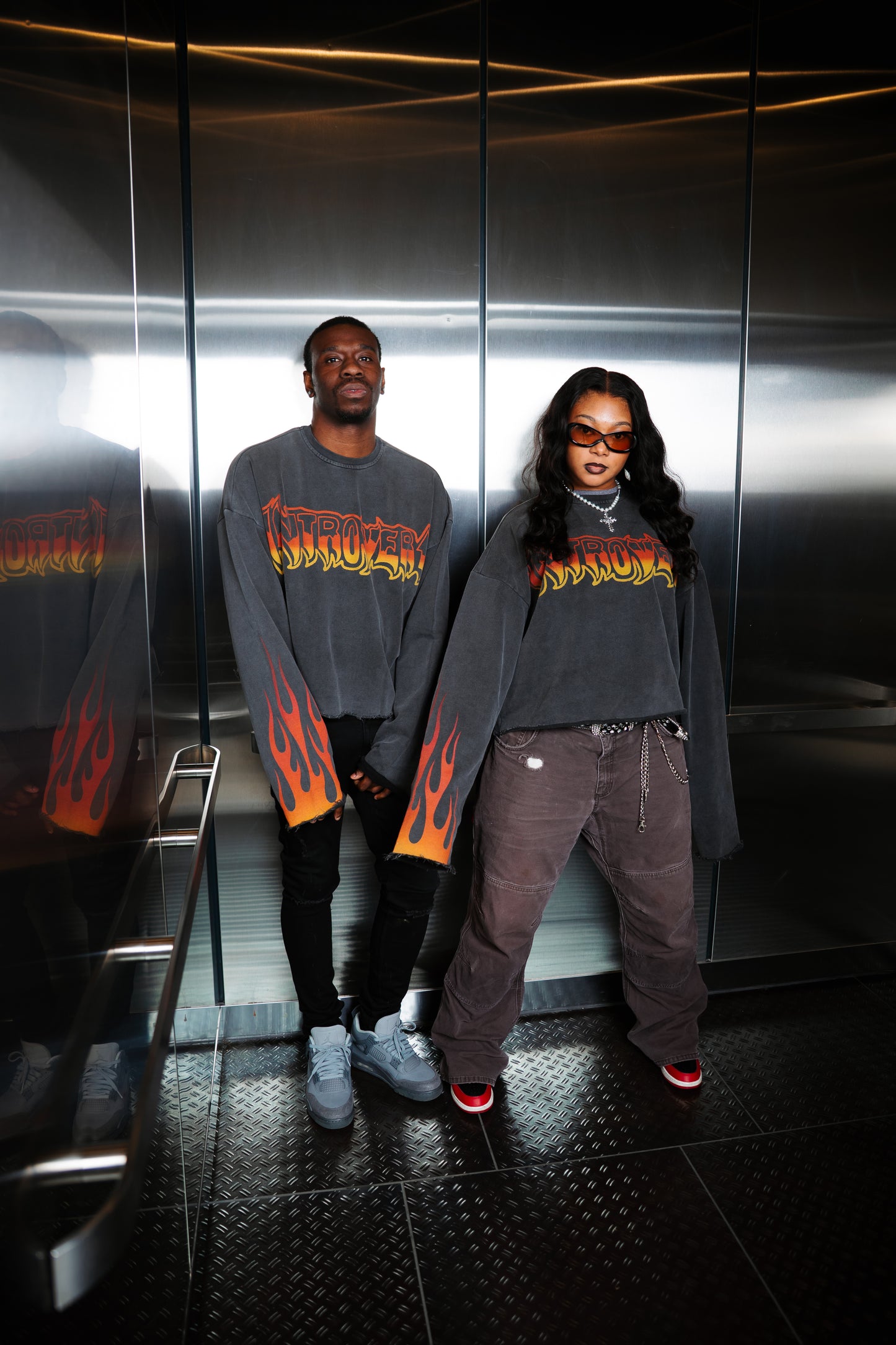 Introvert Wulf Grey Long Sleeve Tee